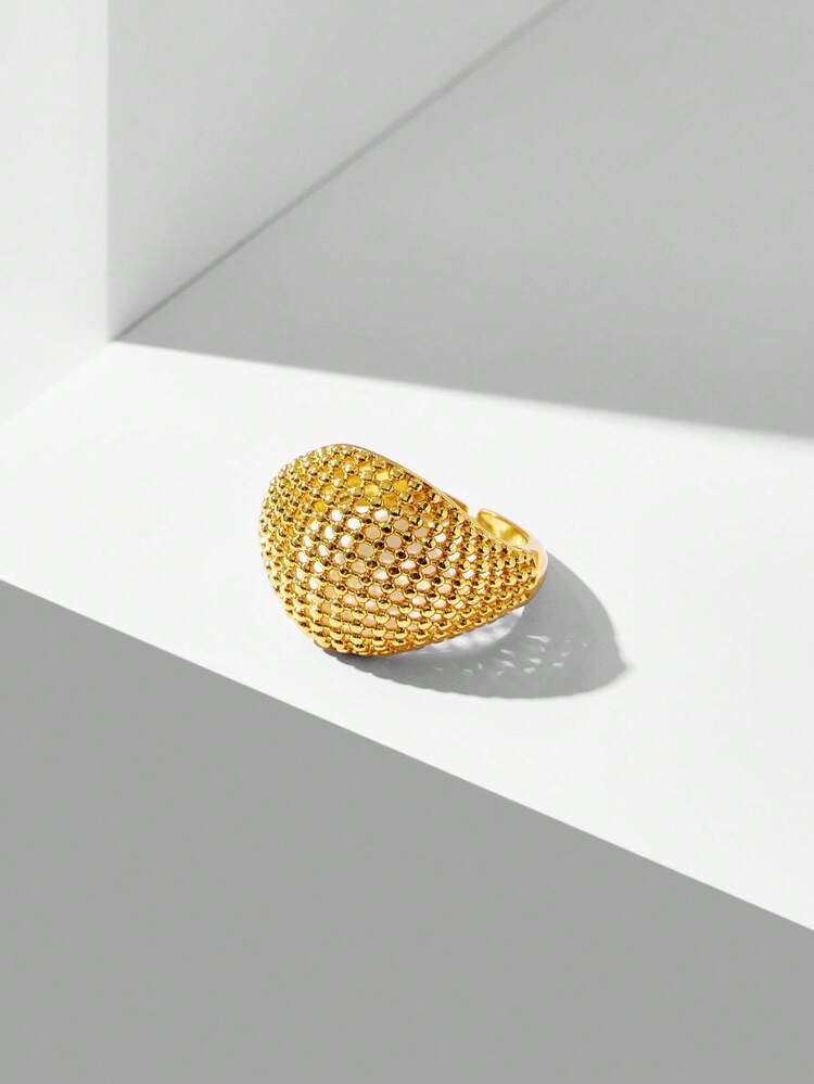18K GOLD PLATED UNIQUE SINGLE RING