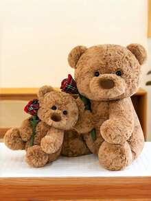 1 件可爱贝克熊毛绒玩具柔软抱枕公仔卡通厨师填充动物房间装饰生日礼物可爱家居装饰 - 彩色 - 查看 2