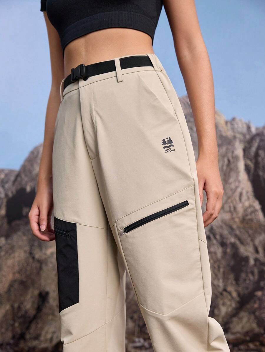 In My Nature Damen Wanderhosen, Outdoor Hosen, Wanderhosen, leichte Wanderhose, locker sitzende Fallschirmhose, Wanderhosen, Outdoor Cargohosen, Outdoor Wanderhosen, Herbst Winter, Winterhosen, Cargohosen, warme Hosen, warme Hosen, Khakihosen, Freizeithosen, Alltagshosen, dicke Thermohosen - Beige - Übersicht 1