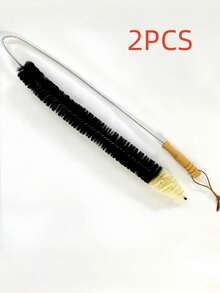 1PC Radiator Brush - 120cm  - Suitable For Cleaning Flat Surface Radiators Overlength Cleaning Brush, Washing Machine Cleaner Brush, Radiator Cleaner Brush,Fridge Coil Brush, Multi-Purpose Home Appliance Dust Cleaning Tool For Vents, Pipes, Lint Removal,Reusable