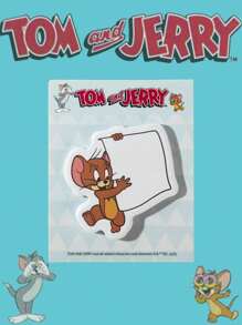 TOM & JERRY X SHEIN 便利贴套装-可爱卡通便签本，适用于办公室学校用品