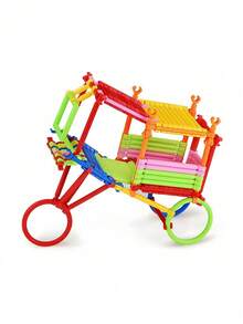 100/200/400PCS Magic Wand Building Blocks Set DIY Construction Toy Educational STEM Playset Creative Engineering Kit Multi Color Shapes For Kids Children Birthday Holiday Party Gift Puzzle Game - Multicolor - View 10