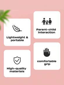 Zazumi 4PCS/Set 15.75*9.45in Large Bright Badminton And Racquetting Sports Toys, Suitable For Outdoor Family Entertainment, Creative Birthday Gifts For Boys And Girls, Seasonal Leisure & Entertainment Equipment, Activity Toys (Multi Color Selection, Random Accessories)