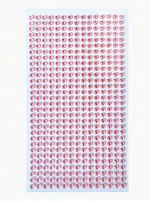 SHEIN 1 件套水钻什锦贴纸套装，闪亮 DIY 工艺贴纸，适用于剪贴簿、日记本、拼贴画、卡片制作、手机壳装饰、笔记本电脑、水瓶、规划师、礼品包装 - 用于美学项目的自粘宝石 - 白色 - 查看 18