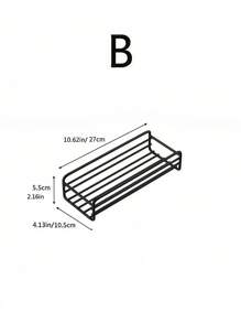 禹王免打孔三角架转角架卫生间浴室浴室厕所收纳壁挂式墙壁转角置物架 - 黑色 - 查看 10