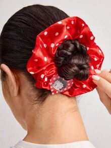 Betty Boop | ROMWE Set de 4 coleteros de mujer Betty con encaje, lunares y figuras de dibujos animados