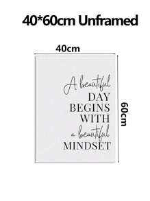 1 件励志墙贴女性人生格言办公室装饰励志女性办公室墙贴印刷女性励志格言简约主义，无框 - 彩色 - 查看 16