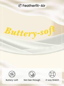 GLOWMODE FeatherFit™- Air Peekaboo 迷你裙，內置短褲口袋方頸防滑十字交叉輕度支撐低影響力 - 奶油白 - 查看 6