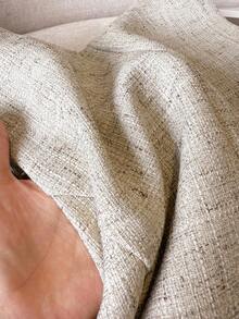 SHEIN Frenchy 简约前扣休闲无袖女士西装外套，适合日常通勤 - 杏色 - 查看 6