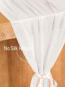 1 件/5 件白色美丽纱布桌旗桌布、婚礼派对房间餐桌装饰用品桌布、生日结婚周年家庭节日派对房间餐桌 DIY 装饰、婚礼纱布、家居装饰、婴儿淋浴装饰、椅背装饰纱、白色纱布、2026 新年装饰、新年桌旗 - 白色 - 查看 12