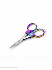 Double Circle Retro Folding Scissors Portable Small Scissors Carry Mini Private Fishing Travel Home Trumpet.