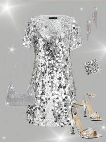 Ellevyn Women's Commuting 3D Flower Decor Stand Collar Double-Breasted Blazer,Red Leather Jacket - Silver - View 11