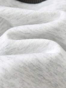 Cozy Pixies 2pcs/Set Young Boy Letter Pattern Knit Soft Round Neck Long Sleeve Pullover Top And Elastic Waist Pants Fall Winter