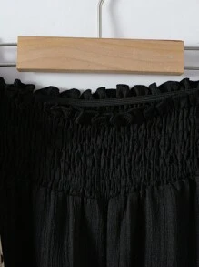 2pcs Girls Casual Vacation Beach Countryside Travel Daily Versatile Loose Flared Leg Pants Chic Outfits For Autumn/Winter Fall