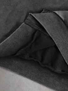 PAVTROS Manfinity Streetrush 男士 Y2K INS 时尚街头风格子拼接雪花水洗拉链连帽卫衣，复古做旧秋季连帽衫，百搭都市风，送给男友的理想礼物，返校必备，水洗拉链，Grunge 拉链连帽衫，连帽外套，纯棉拉链连帽衫，男士短款拉链连帽衫 - 彩色 - 查看 6