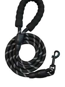1pc Reflective Pet Leash For Dog For Outdoor - Black - View 7