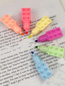 1 Stück süße fluoreszierende Stifte, geeignet für Schule und Büro fluoreszierende Marker und Kinder Graffiti Rückkehr zur Schule - Verschiedenfarbig - Übersicht 4