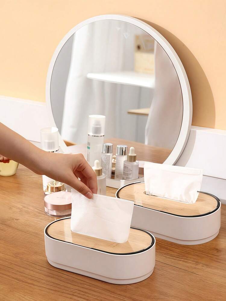 北欧椭圆形纸巾盒桌面餐巾家用创意定制纸巾架套装饰纸巾盒。 - 彩色 - 查看 20