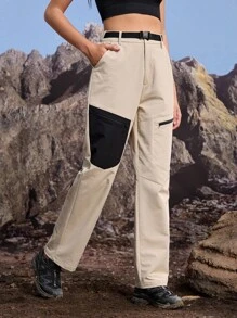 In My Nature Damen Wanderhosen, Outdoor Hosen, Wanderhosen, leichte Wanderhose, locker sitzende Fallschirmhose, Wanderhosen, Outdoor Cargohosen, Outdoor Wanderhosen, Herbst Winter, Winterhosen, Cargohosen, warme Hosen, warme Hosen, Khakihosen, Freizeithosen, Alltagshosen, dicke Thermohosen - Beige - Übersicht 4