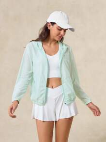 OutZeal Veste coupe-vent pour femmes résistante à l'eau, sans PFAS, avec protection UV et capuche. Idéale pour la randonnée et le camping en extérieur
