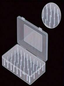 42 bobines Organisateur de fil à coudre - Boîte de rangement transparente verrouillable, convient pour les accessoires de broderie et de matelassage, boîte de rangement d'outils de couture portable, conception sûre. - Multicolore - Voir 6