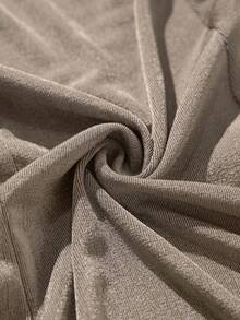 Modelyn Vestido feminino de manga comprida, elegante, justo, cor sólida, para escritório