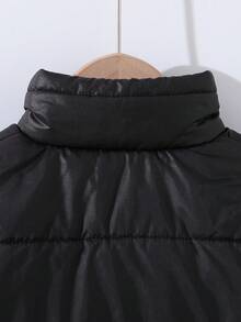 Autumn/Winter New Simple & Stylish Young Boy Thick Letter Print Stand Collar Casual Zip-Up Jacket Fall