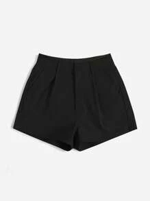 SHEIN Essnce Plus Size Women Summer Shorts, Casual,Summer Concert Rave,Gyaru