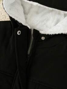 男童休闲保暖连帽冬季外套 - 彩色 - 查看 8