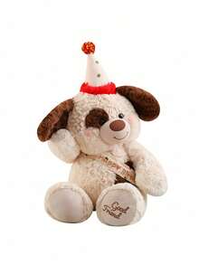 POKOJA LAND 1 件毛绒柔软可爱熊娃娃填充动物玩具派对生日帽毛绒泰迪熊礼物圣诞节情人节装饰生日派对礼品庆祝用品节日季节时尚现在 - 彩色 - 查看 8