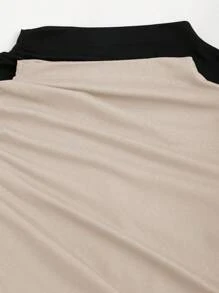 Sweetra Women's Solid Color Y2K Sexy Mock Neck Ruched Long Sleeve T-Shirt Fall Cloth For Women - Multicolor - View 5