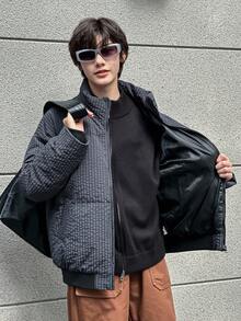 Dazy Kids 青少年（男童）秋季棉服外套 - 藏蓝色 - 查看 4