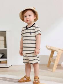 Cozy Pixies 1 双可爱夏季幼儿钩环棕色熊猫图案休闲舒适软底轻便平底凉鞋 - 棕色 - 查看 3