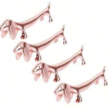 1 件不锈钢狗/鹿筷子架，日式可爱筷子架，汤匙架，刀叉架，腊肠犬餐具架，家居装饰，餐桌装饰，厨房，圣诞礼物