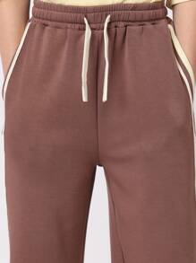 SUMWON Tween Boys Track And Field Embroidered Two Piece Set Cream Yellow Wide Leg Pants Oversized Jersey Summer Casual Fashion Co Ord Set