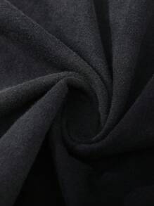 ROMWE MEN Casual Men's Street American Appaloosa Patchwork Top - Black - View 5