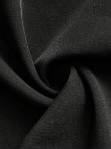 lacRébo Tailored Bermuda Shorts With Pleated Front Teacher Going Out Office Chic Top Spring Summer - Black - View 8