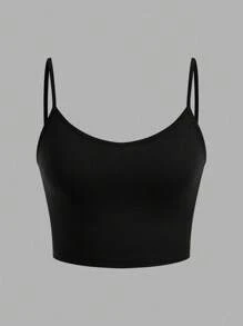 SHEIN EZwear 3件裝黑色藍色白色女款修身短版休閒背心，適合夏季 - 彩色 - 查看 7