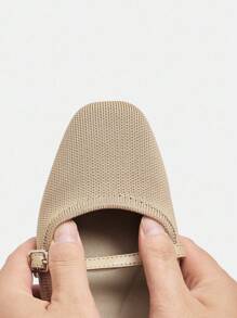 Ressula 女士时尚舒适透气平底休闲鞋 - 杏色 - 查看 8