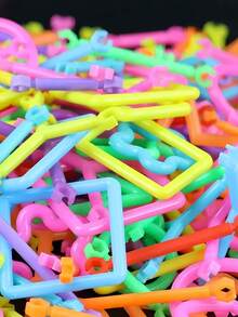 100/200/400PCS Magic Wand Building Blocks Set DIY Construction Toy Educational STEM Playset Creative Engineering Kit Multi Color Shapes For Kids Children Birthday Holiday Party Gift Puzzle Game - Multicolor - View 2