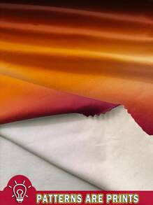 SHEIN BAE 加大码优雅渐变不对称肩部修身连衣裙，夏季，女士正式礼服，女士生日礼服 - 彩色 - 查看 3