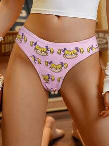 Nick 90s | SHEIN Quần lót nữ họa tiết hoạt hình dễ thương màu hồng - Nhiều màu - Xem 1