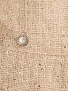 Aveloria Rosie Elegant Wool Blend Puff Sleeve Crop Top And Classic Pants 2 Pieces Set For Women Fall Cloth For Women , Square Neck Top