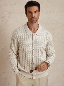 Claim Dot Áo khoác cardigan nam thường ngày, đơn giản và thời trang, phù hợp cho công việc và đi làm - Nhiều màu - Xem 4