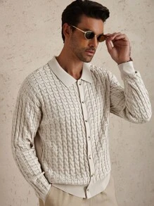 Claim Dot Áo khoác cardigan nam thường ngày, đơn giản và thời trang, phù hợp cho công việc và đi làm - Nhiều màu - Xem 5