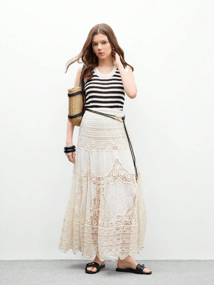 CUCCOO BIZCHIC Women's Brown Comfortable Spring/Summer Fashionable Buckle Decor Sandals For Christmas Spring Shoes Summer Shoes