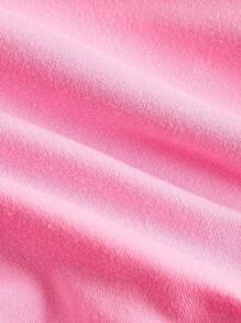 SHEIN MOD 休闲时尚百搭纯色性感夏季女式背心 - 粉色 - 查看 4
