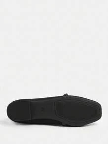 Ressula Fashionable Leopard Print Comfortable Flat Shoes For Women Spring Shoes Spring Break Easter Summer Shoes Vacation Shoes Ballet Fats Ballerina Shoes - Black - View 4