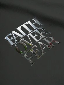 PAVTROS 男士休闲插肩袖T恤，背面饰有字母图案，夏季 - 深灰色 - 查看 7