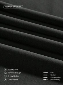 GLOWMODE 6 英寸 FeatherFit™ 塑腹骑行短裤 健身房夏季健身